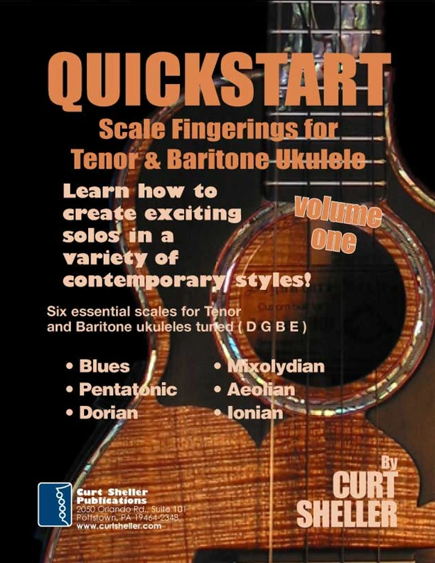 QuickStartScale Fingerings for Tenor and Baritone Ukulele, Volume I, G Tuning