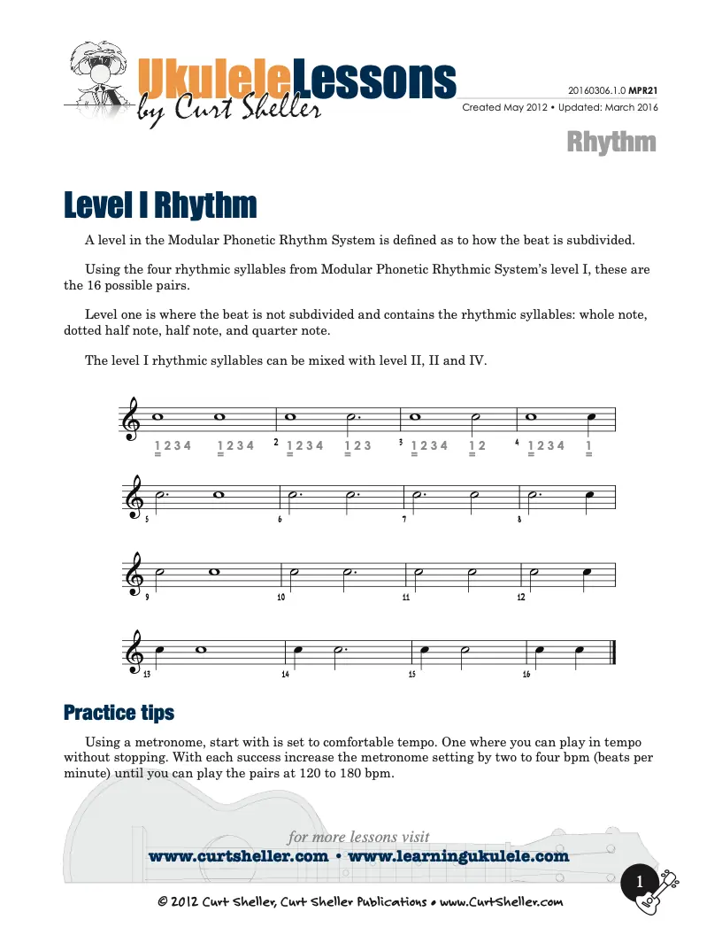 Modular Phonetic Rhythm, Level I Pairs Worksheet