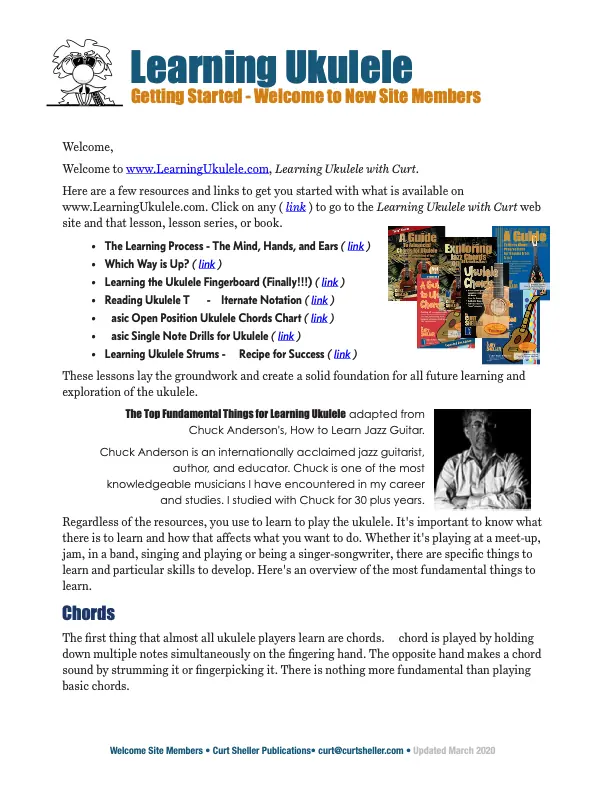 Getting Started with LearningUkulele.com