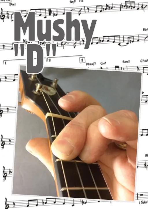 Fingering an Open Postion D Major `Ukulele Chord
