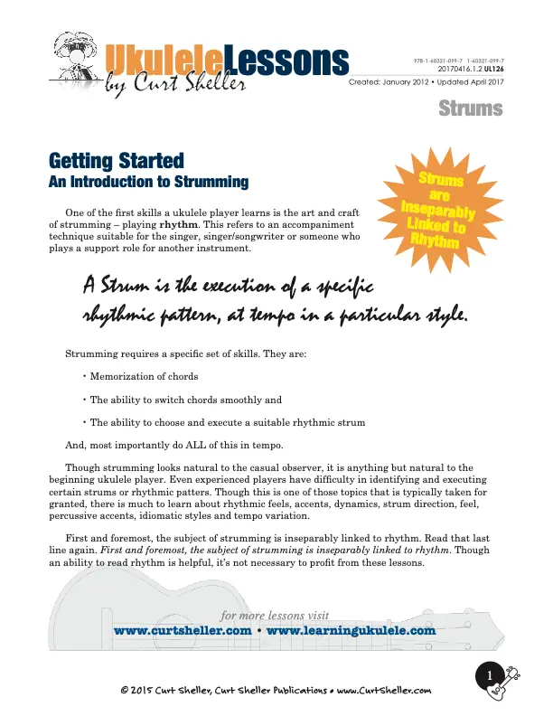 `Ukulele Strums - Getting Started