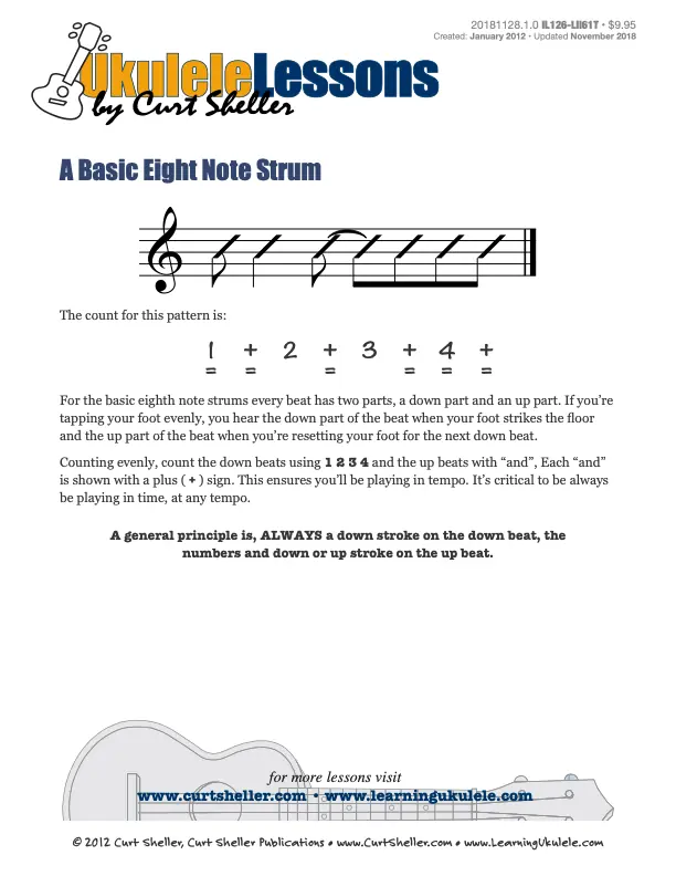 `Ukulele Struming Pattern 6.1T