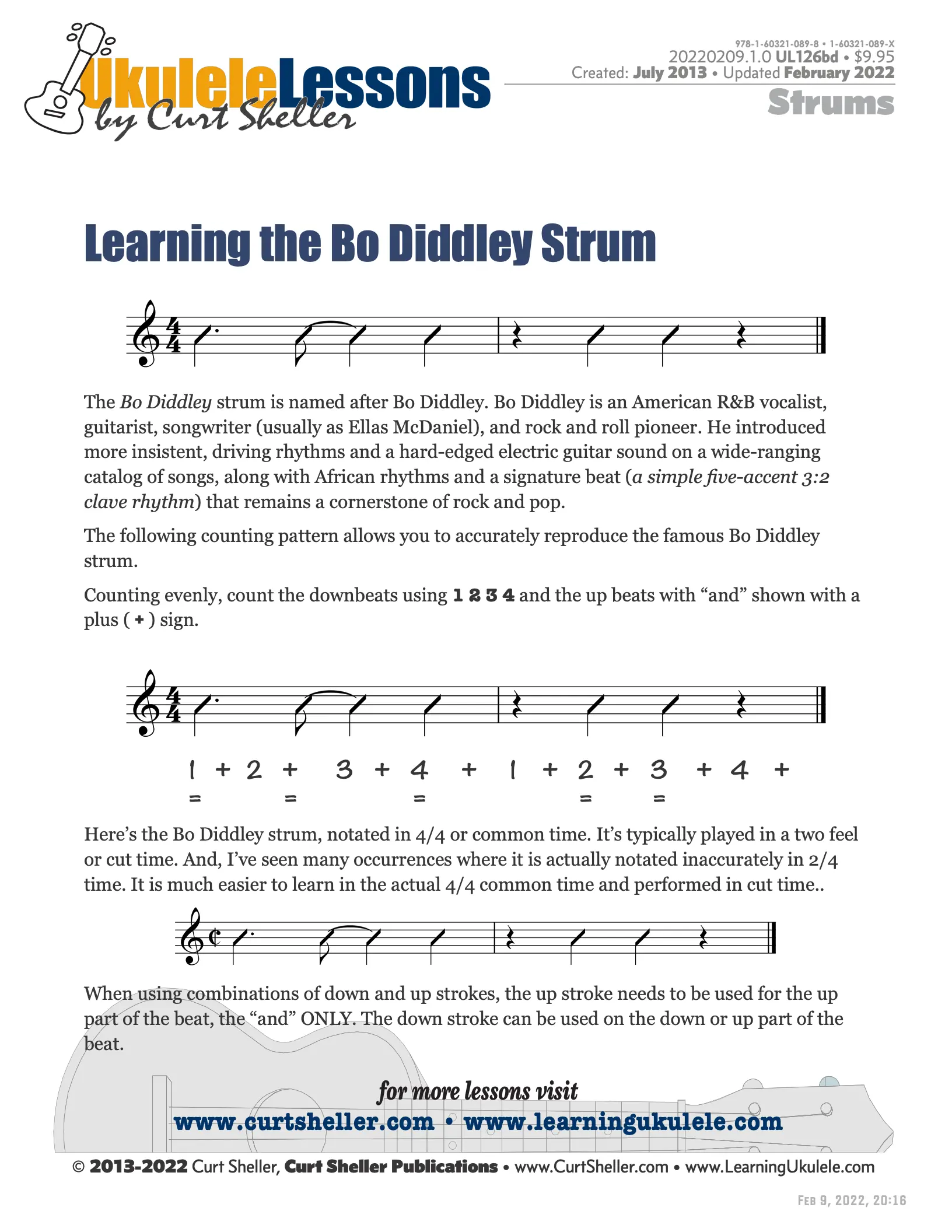 Learning the Bo Diddley Strum