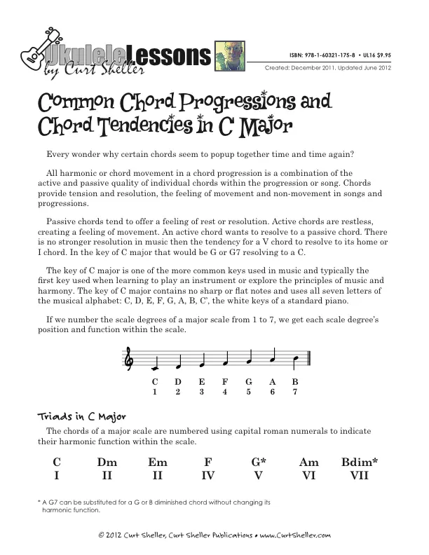 Common Progressions, Major Keys