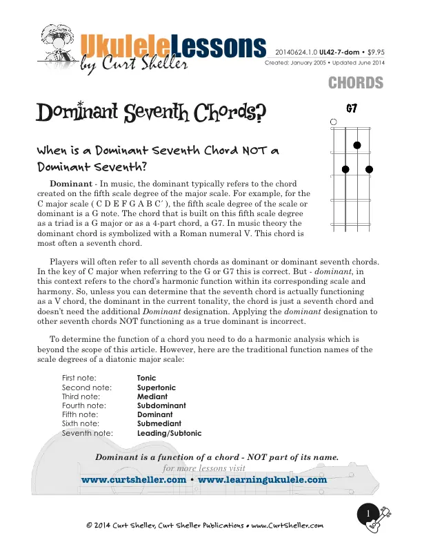 Dominant Seventh Chords?