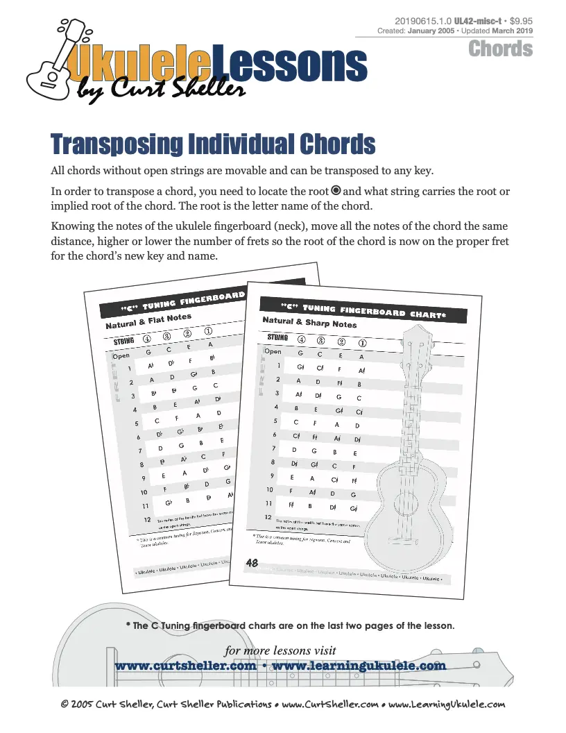 Transposing Individual `Ukulele Chords