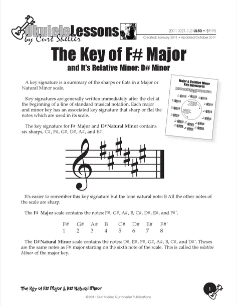 Key Signatures - F Sharp Major and D Sharp Minor