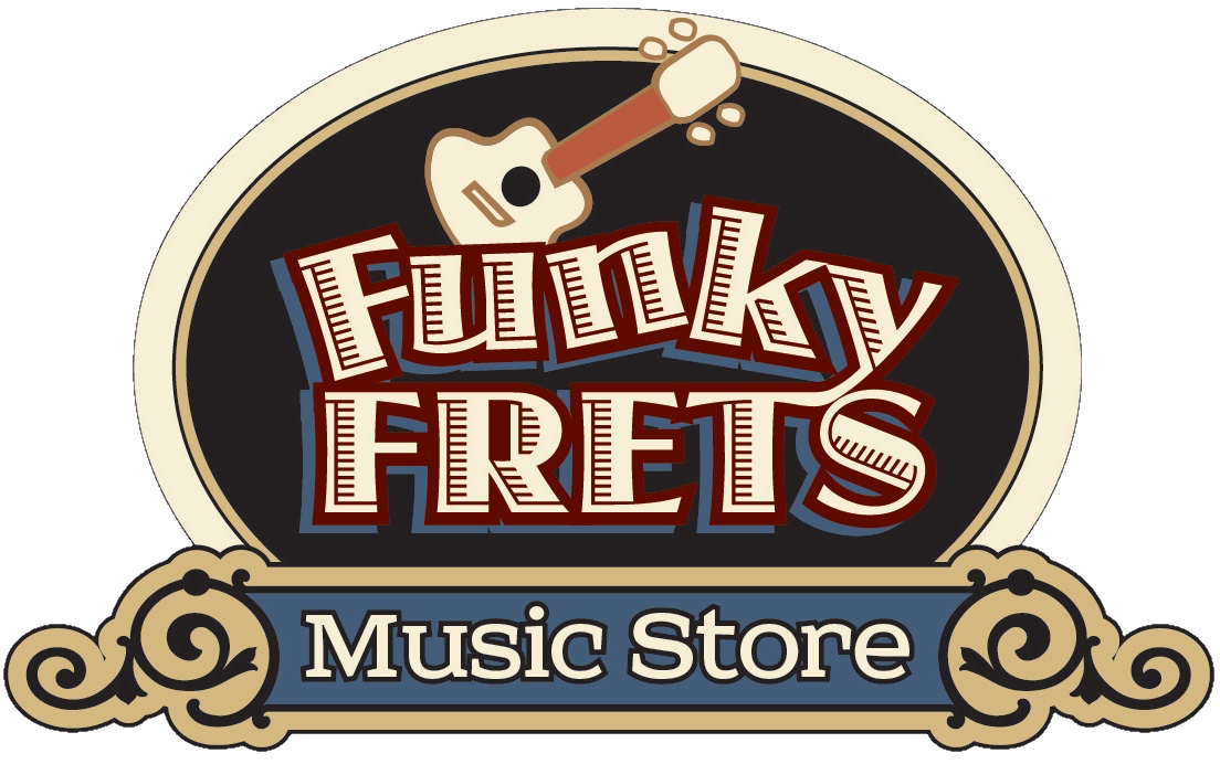 Funky Frets Music Store sign