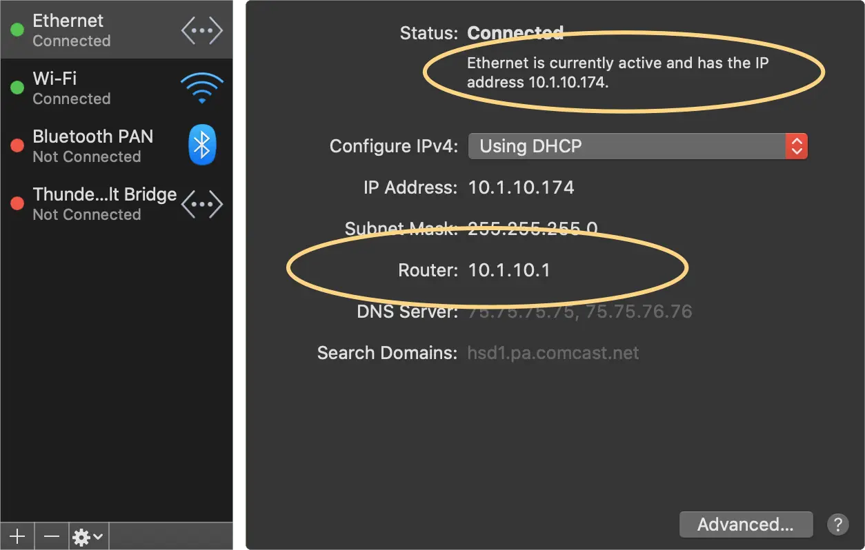 Mac-Local-IP-Addresses